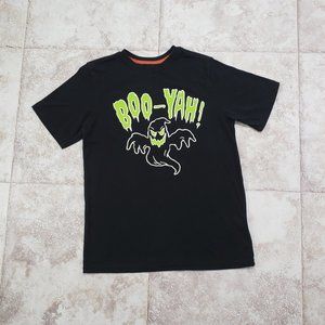 Boo Yah Ghost Halloween Graphic Print T Shirt Youth XL 14/ 16 Way to Celebrate